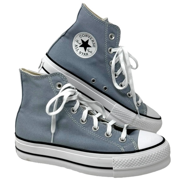 Converse Ctas Lift Platform High Casual Sneakers Women's Canvas 570434C -WBLB - Picture 1 of 9